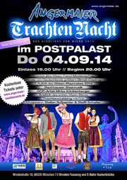 Angermaier Trachten Nacht am 04.09.2014 im Postpalast an der Wredestraße